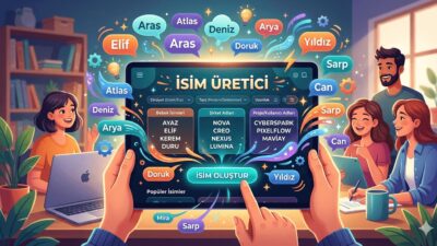 Günlük dijital ihtiyaçlarınızı karşılayan isim üretici, karakter sayacı, online alarm